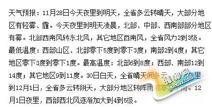 古晨河北多天隐现小大雾 局天能睹度小于200米