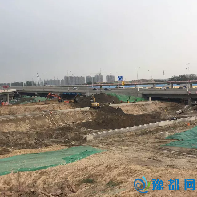 郑州国讲107与经北四路互通式坐交年尾有看通车