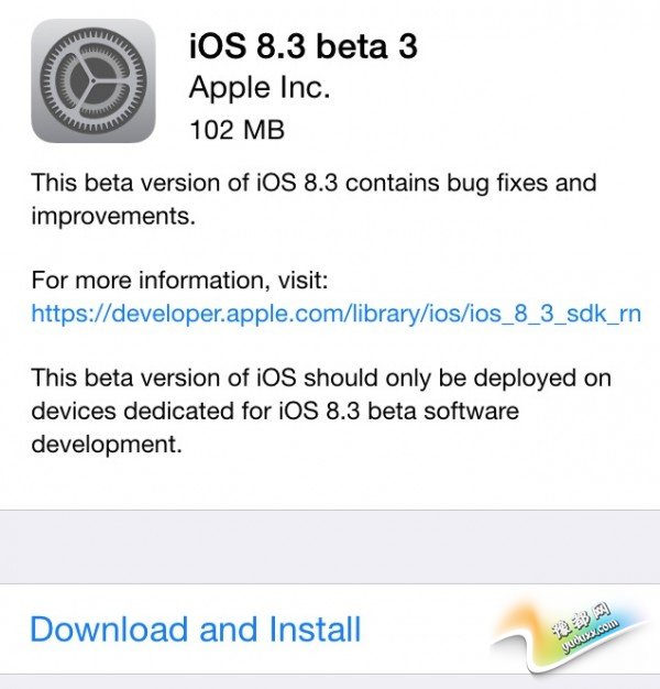 Ϣ˵ټ iOS8.3beta3 